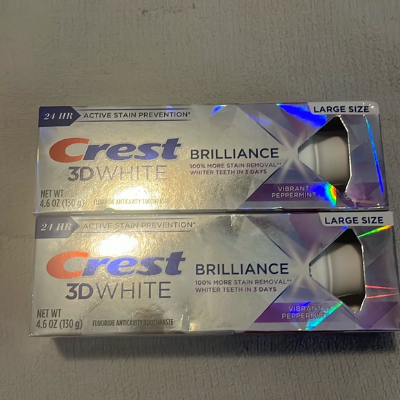 Crest Other - NWT Crest 3D White Brilliance Toothpastes